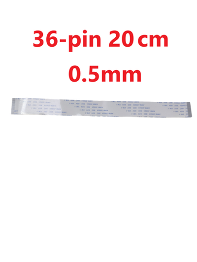 Шлейф FFC 36-pin Шаг 0.5mm Длина 20cm Прямой A-A AWM 20624 80C 60V VW-1