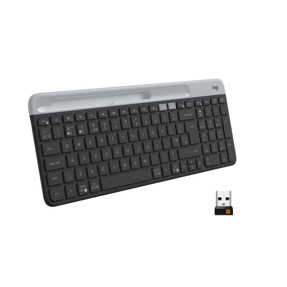Клавиатура Logitech K580 черный/серый USB беспроводная BT/Radio 920-009275