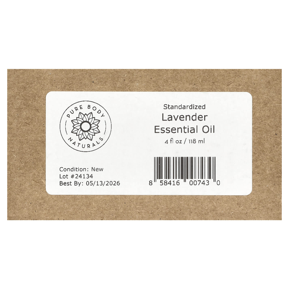 Pure Body Naturals, Эфирное масло лаванды, 118 мл (4 жидк. унц.)