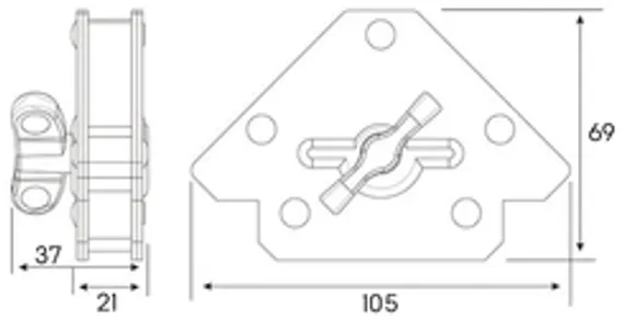 Лепестковый торцевой круг Karnasch Ø75 мм, Р80, ZIRCONIUM FLEX-ELAST MINI, артикул 12.1080.075.080