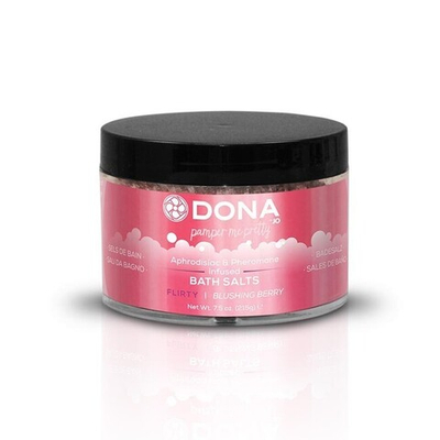Ароматизированная соль для ванны меняющая цвет воды DONA Bath Salt Blushing Berry 215 г (Цвет: красный)
