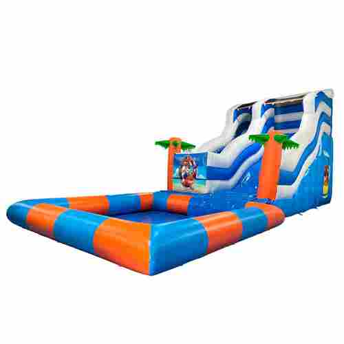 Надувная водная горка с бассейном «Пляжный оазис 3», 13*5*6 м