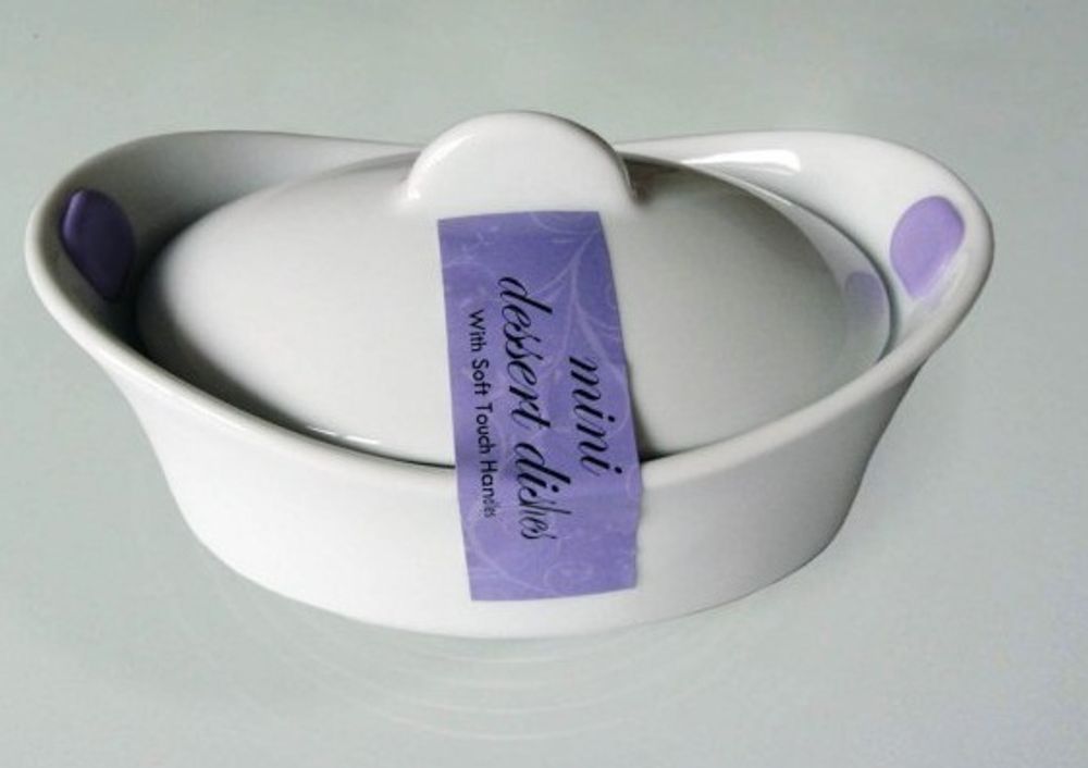 Форма фарфоровая с силиконовыми ручками овальная TimA Dragon Homeware, 15 см