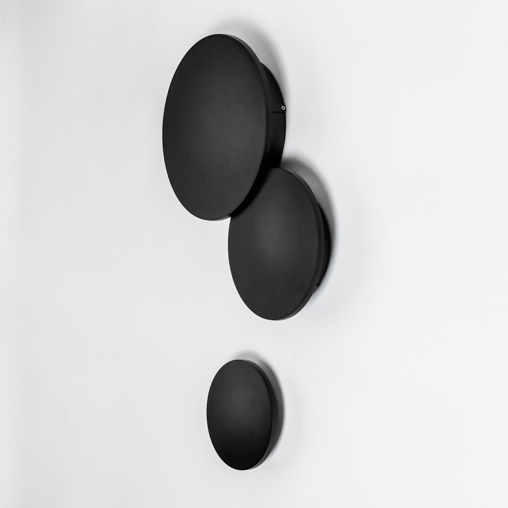 379137 Светильник PIATTO 1x6W LED 600LM G ЧЕРНЫЙ 3000K IP65