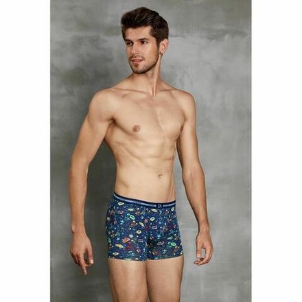 Мужские трусы боксеры синие с принтом Doreanse 1859