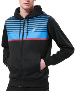 Мужская теннисная кофта Australian Double Lines Jacket - черный