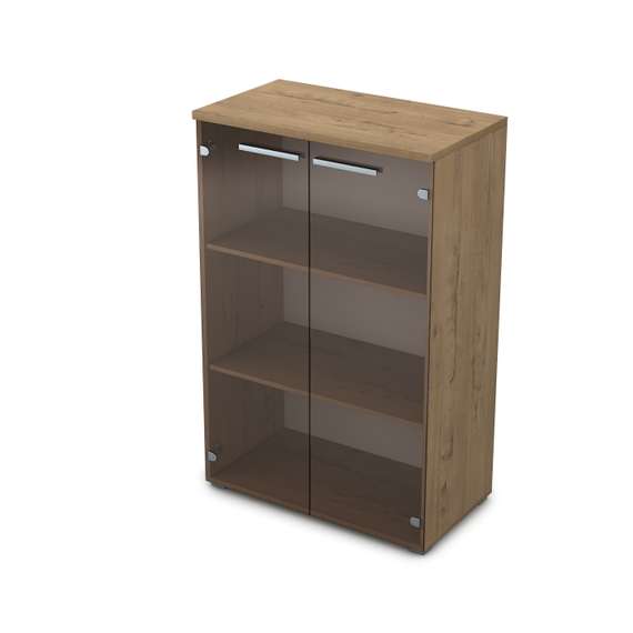 9Ш.017.3 Шкаф средний со стеклом (800*450*1245)