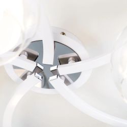 Citilux Кристи CL152150 Люстра потолочная Белая Хром