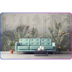 Фотообои на стену Тропические листья 500х270 см Luxury Walls AM39005