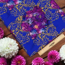 Ткань шифон пёстрые краски цветов