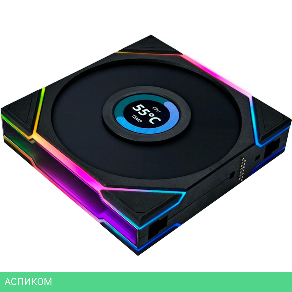 Комплект вентиляторов для корпуса Lian Li Uni Fan TL LCD 120 Black 3шт (G99.12TLLCD3B.00)