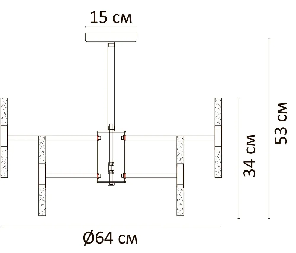 Люстра на штанге Arte Lamp Ramona