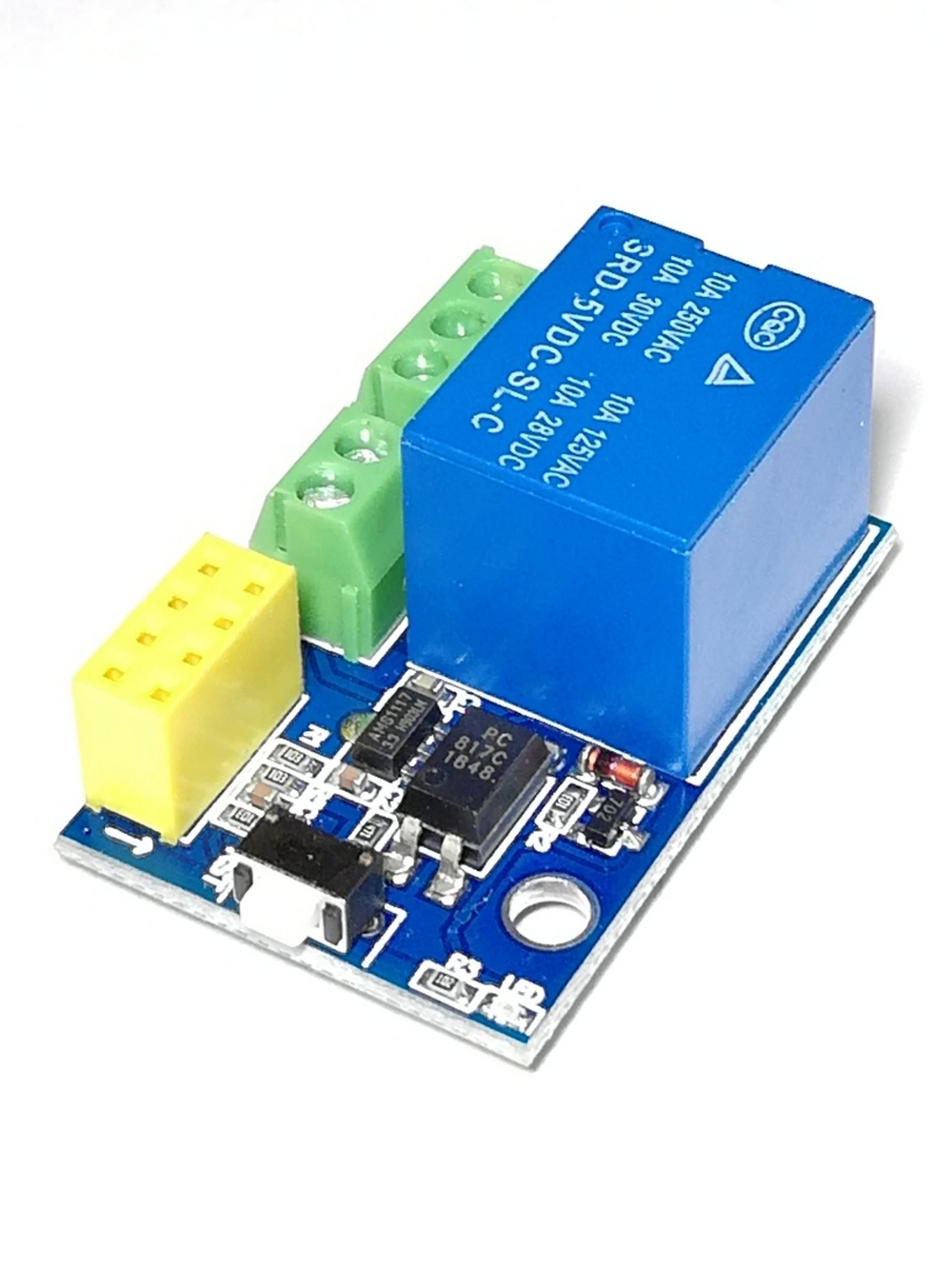 Релейный модуль 5V/10A в комплекте ESP8266 ESP-01/01S V4.0-V5.0 (1 канал)