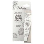 SheaMoisture, Веганский бальзам для губ с маслом ши, кокосовым молоком и сенегальской акацией, 100% кокосовое масло первого отжима, 12,2 г (0,43 унции)