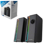 Компьютерные колонки 2.0 SmartBuy NEON MELODY 2,RGB, мощность 6Вт, USB, черные (SBA-4600)
