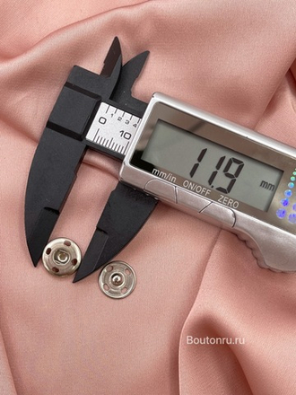 Кнопка пришивная серебро 5 пар