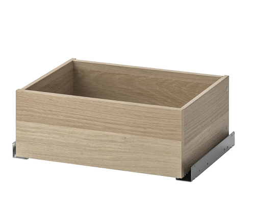 Выдвижной ящик IKEA KOMPLEMENT (КОМПЛЕМЕНТ), Эффект белого мореного дуба, 50x35 см