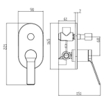 Душевой комплект Azario Vise AZ-VSA248330PA+82KPA черный