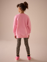 Толстовка и легинсы в комплекте для девочки Next E61-411, Розовый, Коричневый