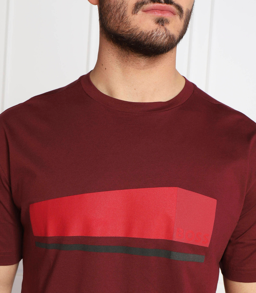 футболка tee 3 BOSS GREEN - бордовый(50477252)