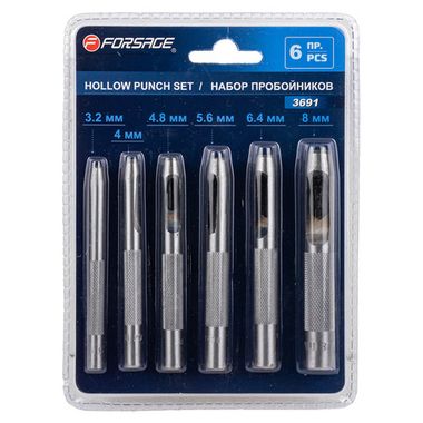Набор пробойников, 6пр Forsage F-3691