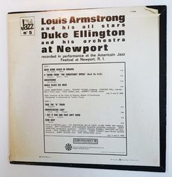 Винтажная виниловая пластинка LP Louis Armstrong And His All Stars Duke Ellington And His Orchestra At Newport (USA 1973)