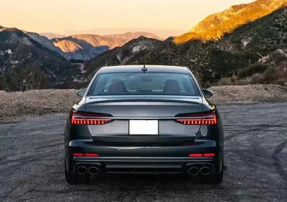 Диффузор с насадками на выхлоп для AUDI A6 C8 2018 - 2023 в стиле S6 Ауди