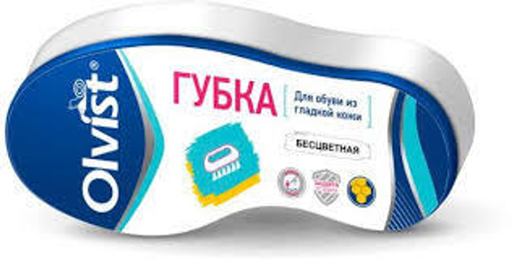 Губка д обуви Олвист бесцветная маленькая
