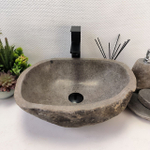 Раковина из речного камня RS-64131 (45*35*15) 0122