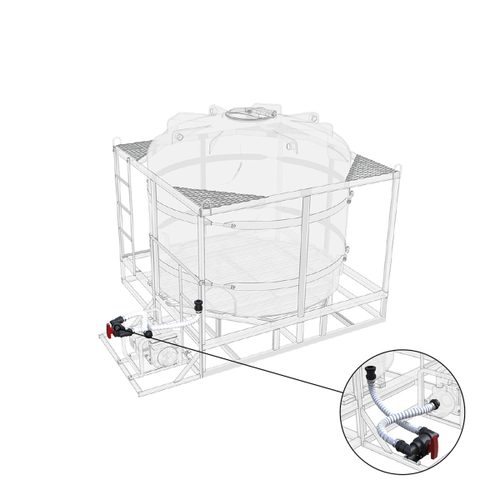 Комплект полного слива для мотопомпы G2 на одну емкость TR ЭкоПром(3,2кг;) - арт.557435