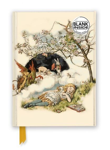 Bloknot \ Блокнот \ Notebook  British Library: Alice Asleep, from Alice&#39;s Adventures in Wonderland (Foiled Bla