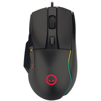 LORGAR Jetter 357, gaming mouse, Optical Gaming Mouse with 6 programmable buttons, Pixart ATG4090 sensor, DPI can be up to 8000, 30 million times key life, 1.8m PVC USB cable, Matt UV coating and RGB lights with 4 LED flowing mode, size:124.90*71.65*41.36mm, 115g
