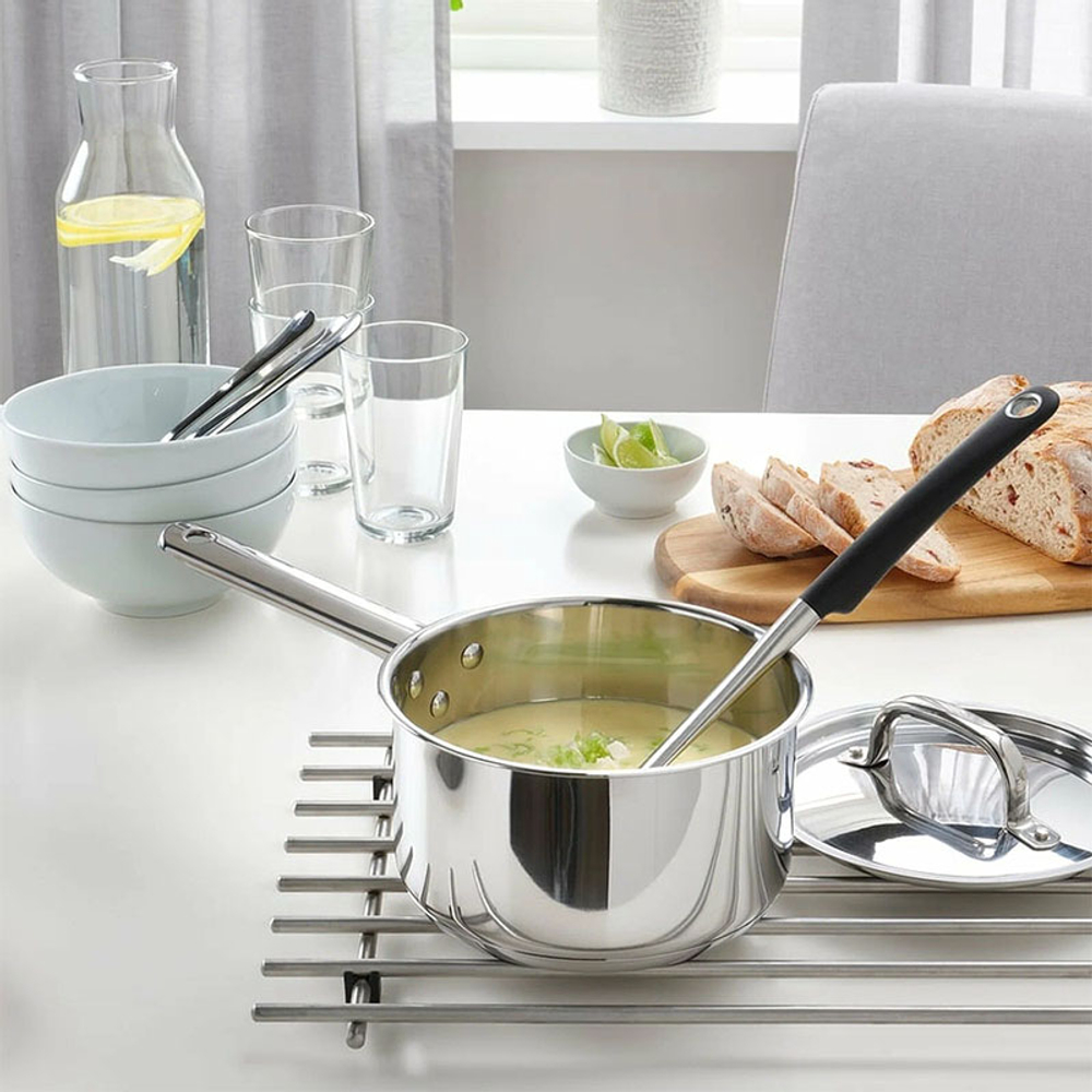 Ковш с крышкой MANDER, 2 л, нержавеющая сталь