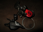 Комплект манетка sram x7  - переключатель sram x9 10sp