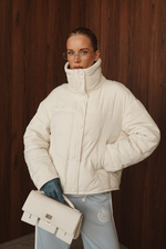 Куртка демисезонная с воротником из трикотажа