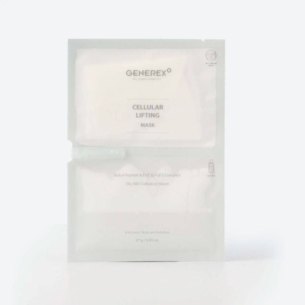 GENEREX Биоцеллюлозная лифтинг-маска DERMA TOX Cell Lifting Mask 30 г