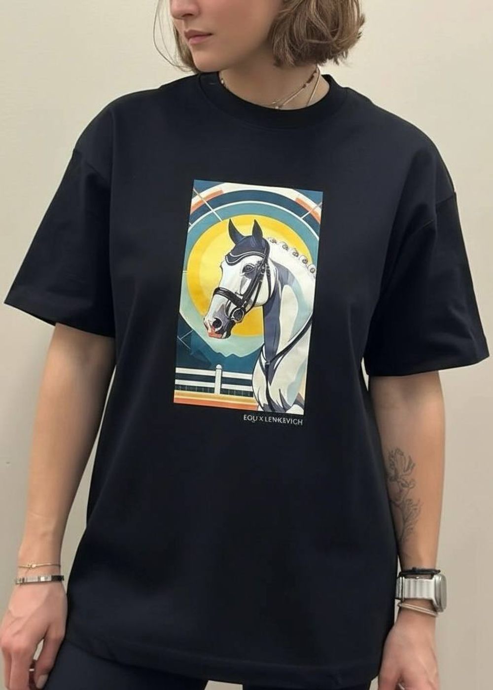 Футболка EQUxLenkevich (черный)