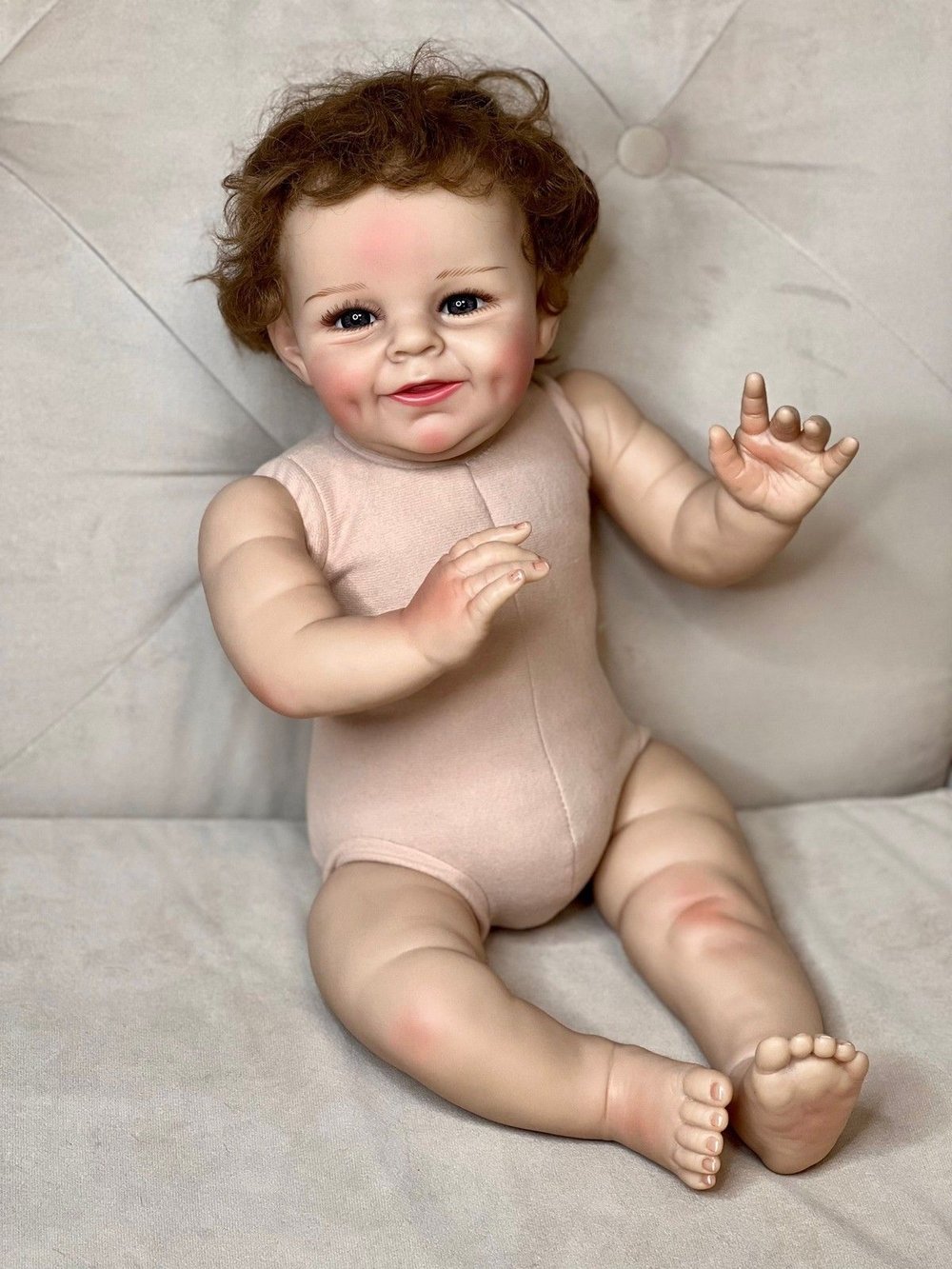 Кукла Реборн мягконабивная 55см (FA-158)