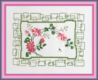 "Хризантемы"-Ц-1070 вышивка