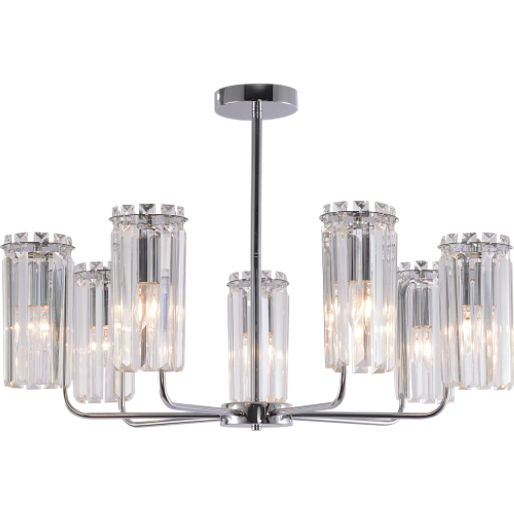 Люстра Rivoli   1063-307 7хЕ14 40 Вт хрусталь