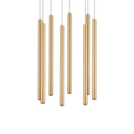 L8T747233 Люстра TUBO LED 40W 2400LM 25G ЗОЛОТО 3000K (574733+747233 (8шт)