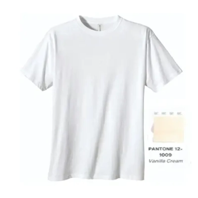 Футболка женская однотонная, ваниль, р-р 48