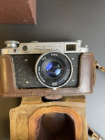 Фотоаппарат "ФЭД-2" с объективом "Индустар" в оригинальном кофре с коробкой , металл, стекло, кожа, Харьковский машиностроительный завод им. Дзержинского (ФЭД), СССР, 1961-1979 гг.