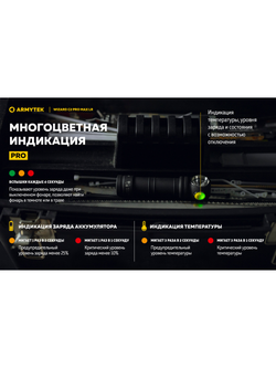 Фонарь Armytek Wizard C2 Pro Max LR Белый