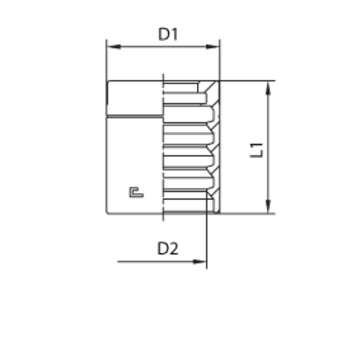 Муфта DN 10 1SN/2SC нерж.
