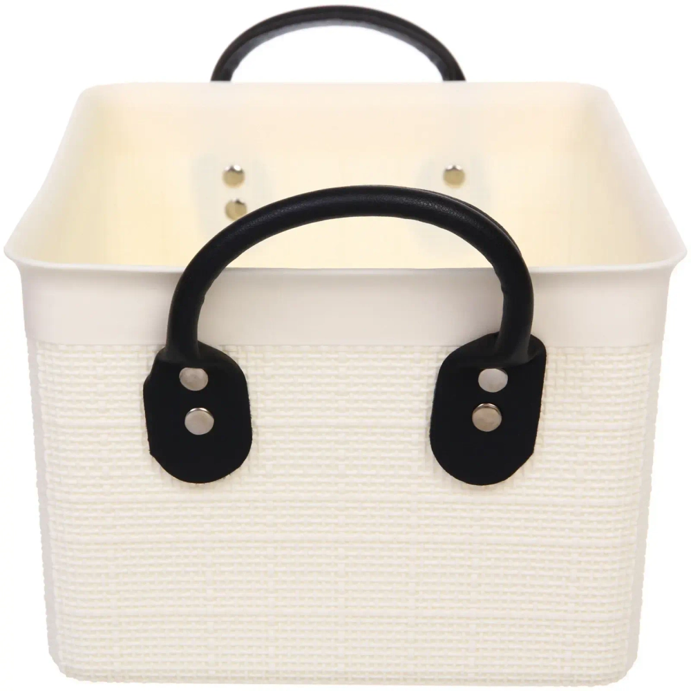 Корзина - органайзер для хранения «СТЭНТ», цвет белый, 35.5*23.5*20.5см