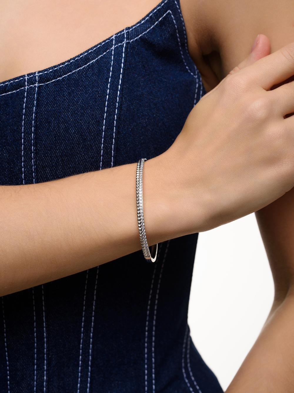 Браслет "Lots crystals" Silver