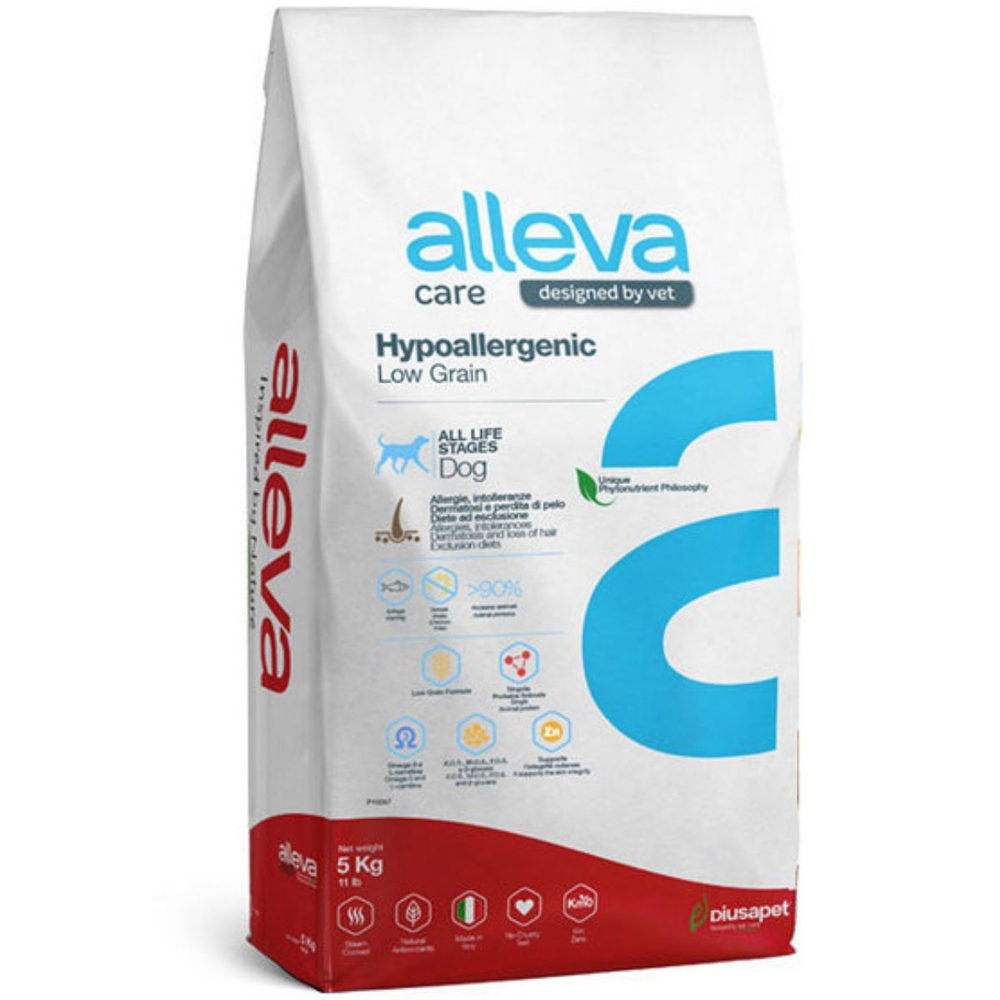Корм для собак Аллева Кэр Гипоаллердженик Alleva Care Dog Hypoallergenic Grain Free низкозерновой гипоаллергенный,5кг