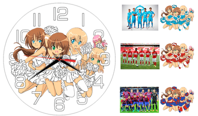 Часы раскраска "Раскрась в цвета любимого клуба" Декор для дома, подарок