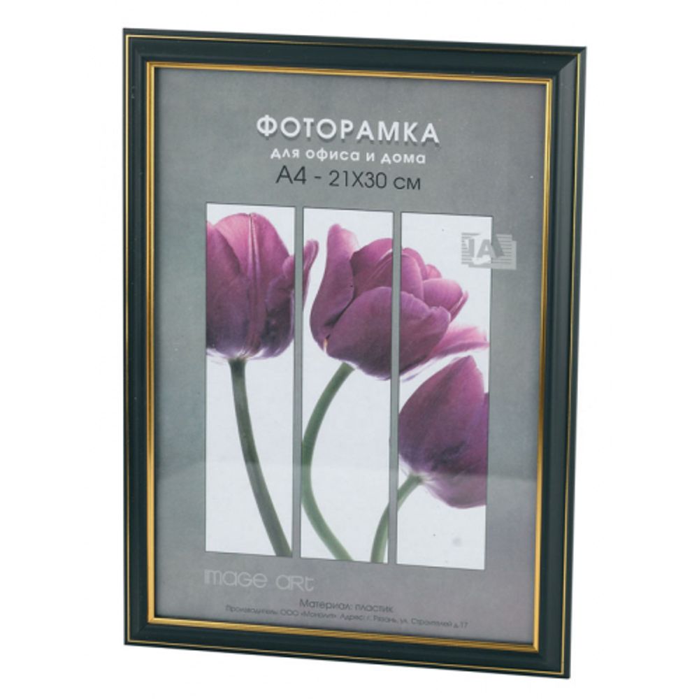 Фоторамка Interior Office 2 серия 289/10х15 чёрный пластиковая | Interior Office